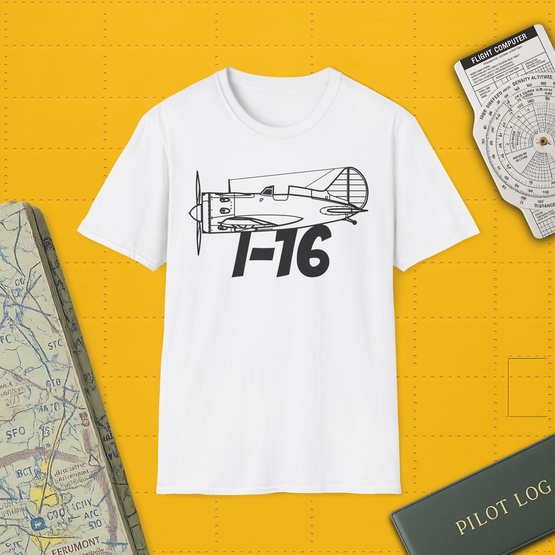 I-16 Premium T-Shirt – Polikarpov WWII Soviet Fighter Tee - Pilot gifts - warbird t-shirt