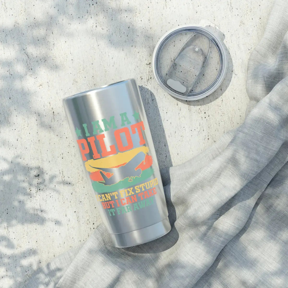 I Am A Pilot - Can’t Fix Stupid But Can Fly It Far Away - Mug - gifts - WWII warbird t-shirt