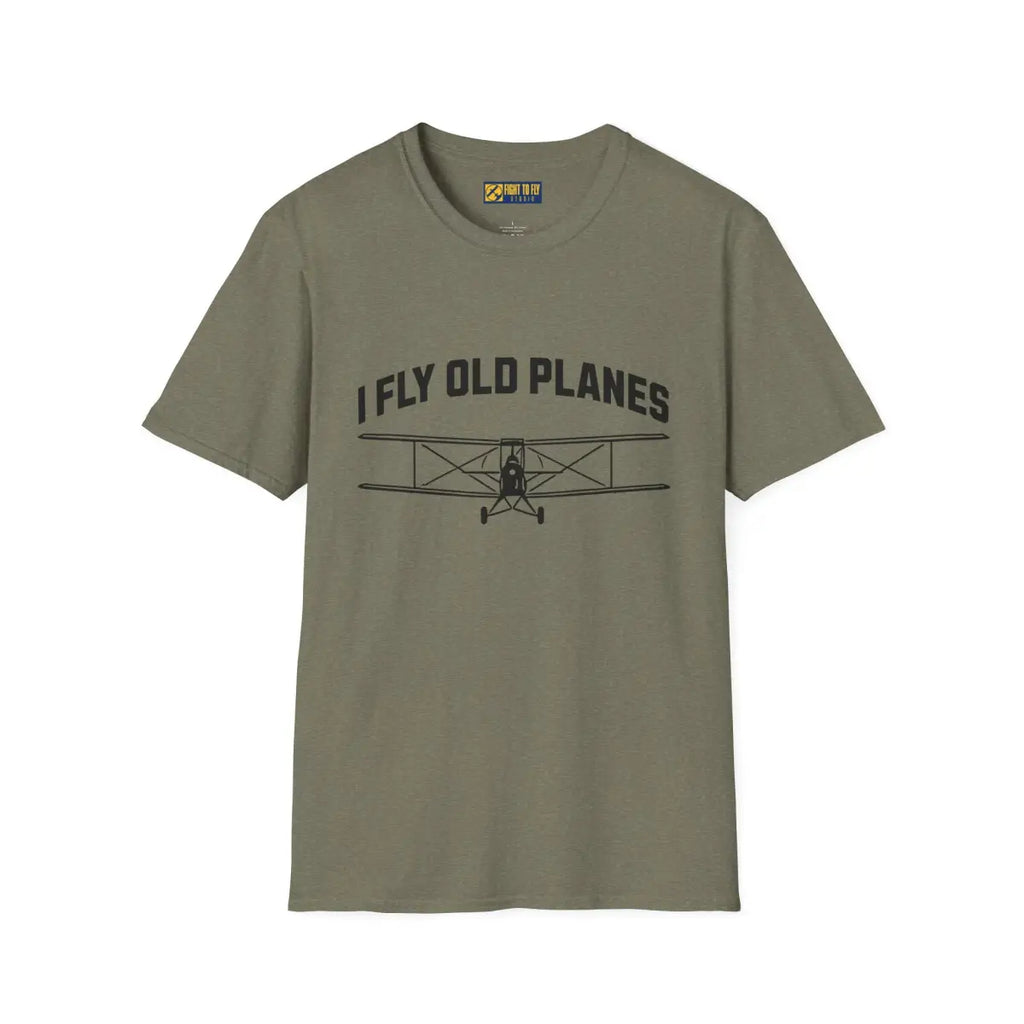 I Fly Old Planes - Biplane - T-Shirt - Pilot gifts - WWII warbird t-shirt