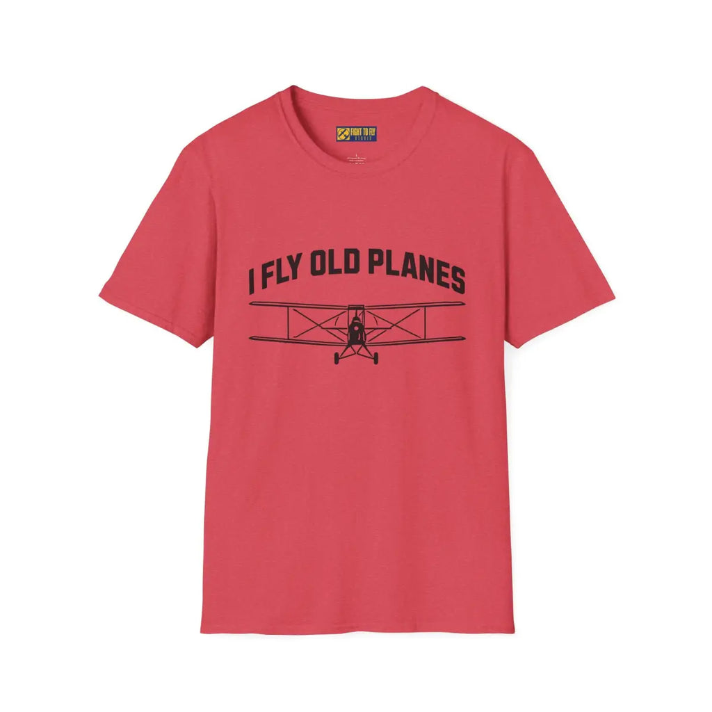 I Fly Old Planes - Biplane - T-Shirt - Pilot gifts - WWII warbird t-shirt