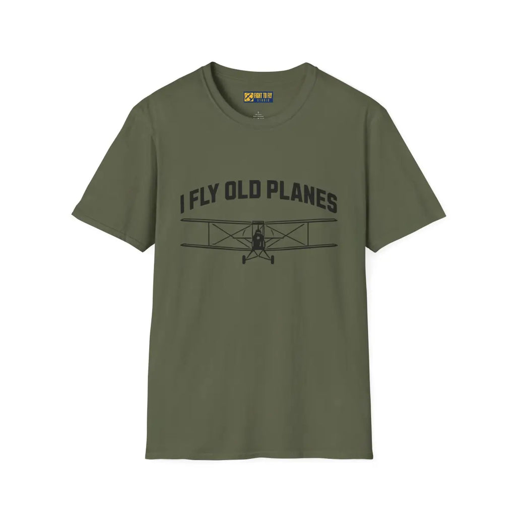 I Fly Old Planes - Biplane - T-Shirt - Pilot gifts - WWII warbird t-shirt