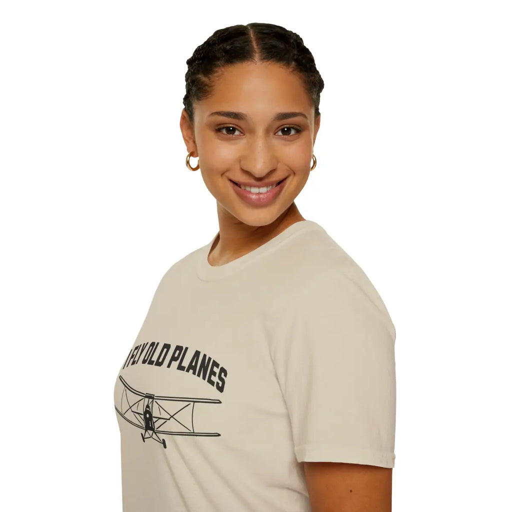I Fly Old Planes - Biplane - T-Shirt - Pilot gifts - WWII warbird t-shirt