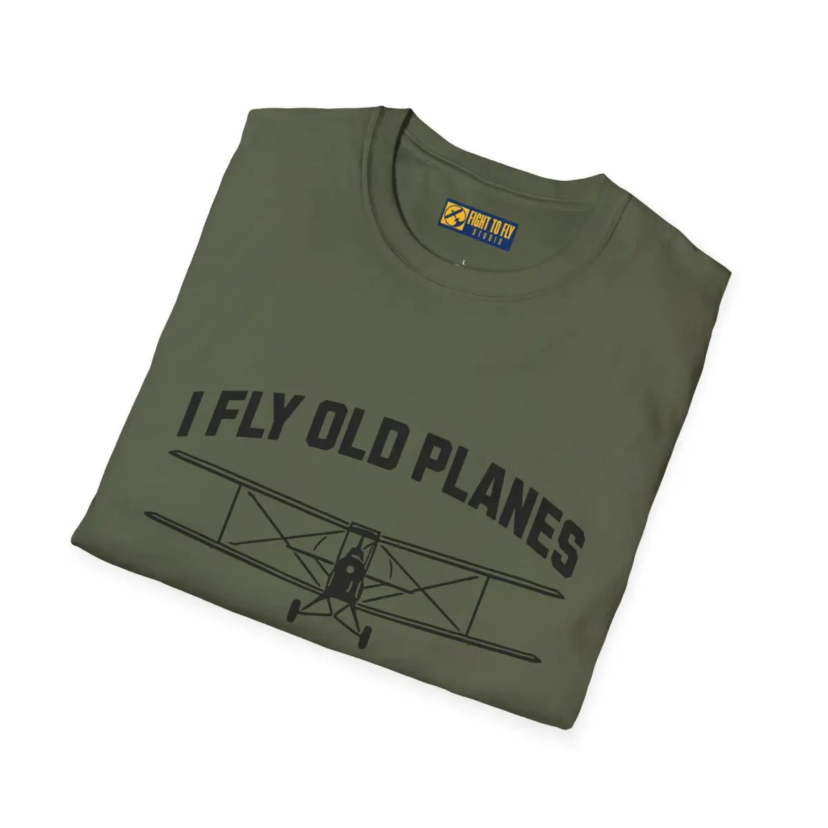 I Fly Old Planes - Biplane - T-Shirt - Pilot gifts - WWII warbird t-shirt