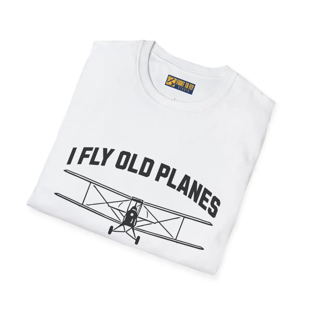 I Fly Old Planes - Biplane - T-Shirt - Pilot gifts - WWII warbird t-shirt