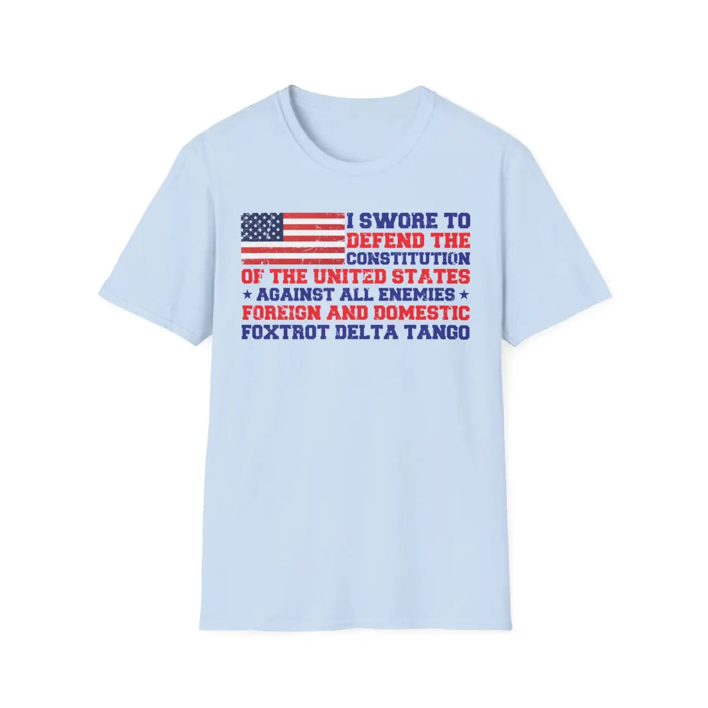 I Swore to Defend the Constitution - T-Shirt - Pilot gifts - WWII warbird t-shirt