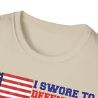 I Swore to Defend the Constitution - T-Shirt - Pilot gifts - WWII warbird t-shirt