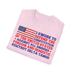 I Swore to Defend the Constitution - T-Shirt - Pilot gifts - WWII warbird t-shirt