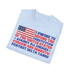 I Swore to Defend the Constitution - T-Shirt - Pilot gifts - WWII warbird t-shirt