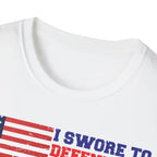 I Swore to Defend the Constitution - T-Shirt - Pilot gifts - WWII warbird t-shirt