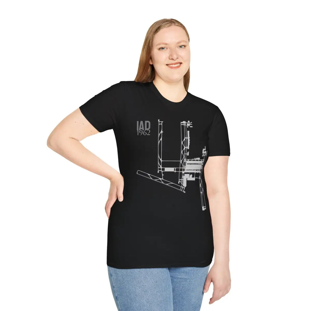 IAD Washington Dulles International - 1962 - Tee - T-Shirt - Gifts for pilots - Aviation apparel
