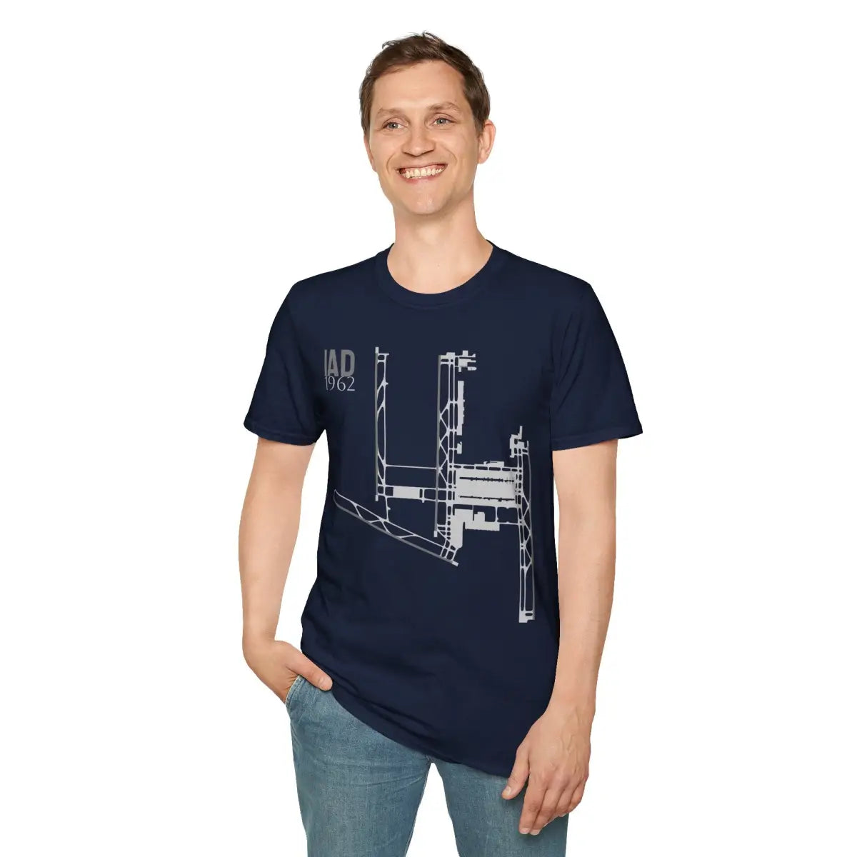 IAD Washington Dulles International - 1962 - Tee - T-Shirt - Gifts for pilots - Aviation apparel