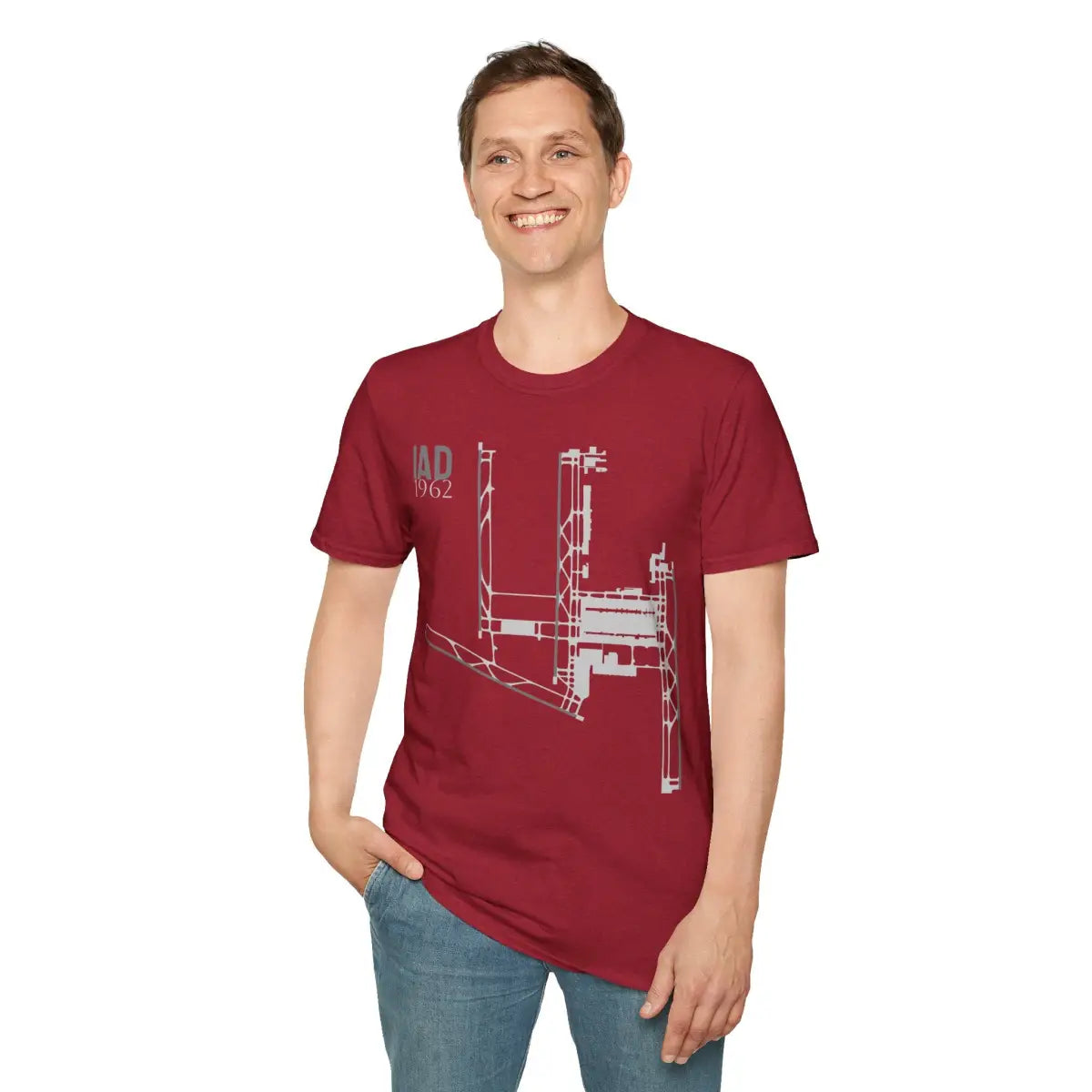 IAD Washington Dulles International - 1962 - Tee - T-Shirt - Gifts for pilots - Aviation apparel