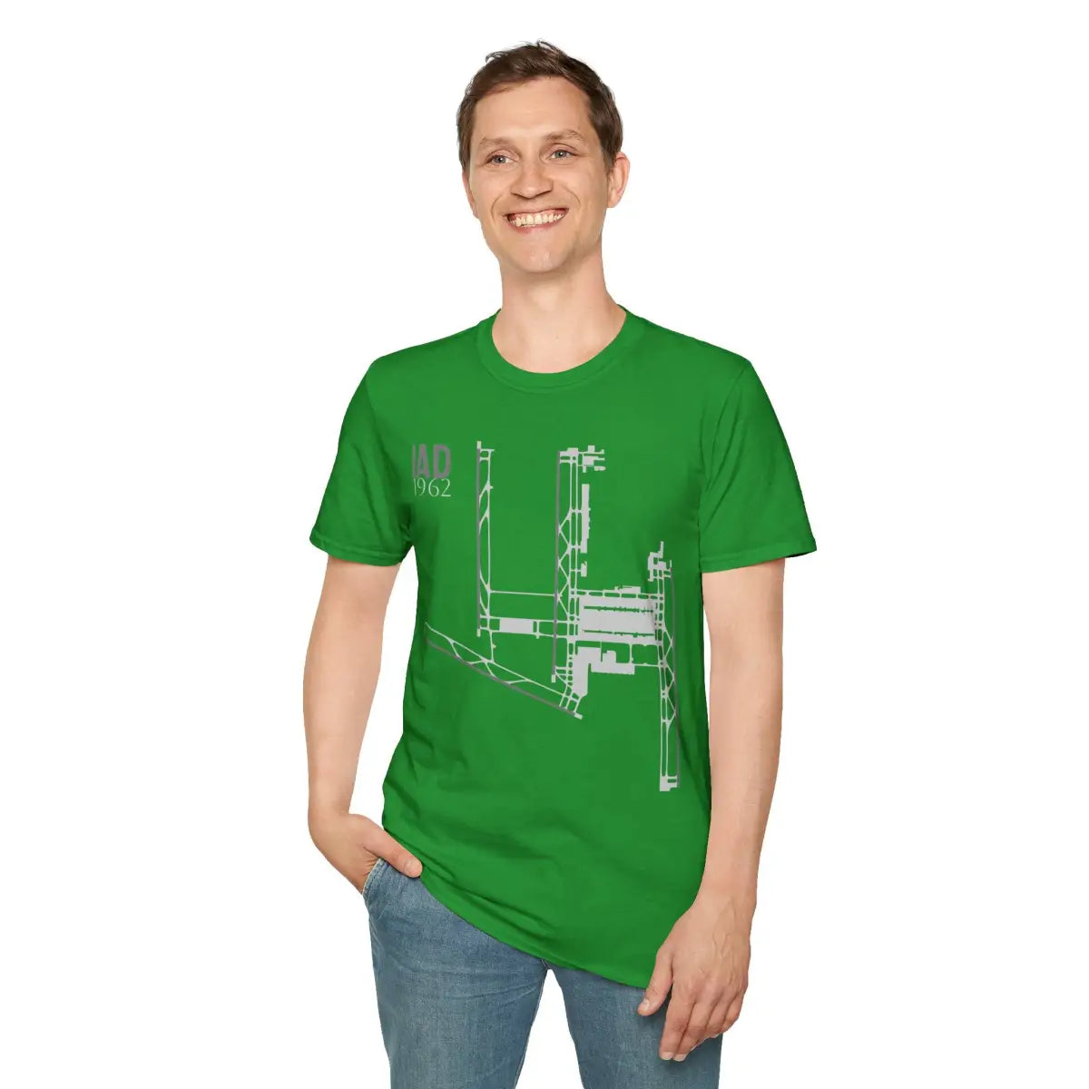IAD Washington Dulles International - 1962 - Tee - T-Shirt - Gifts for pilots - Aviation apparel