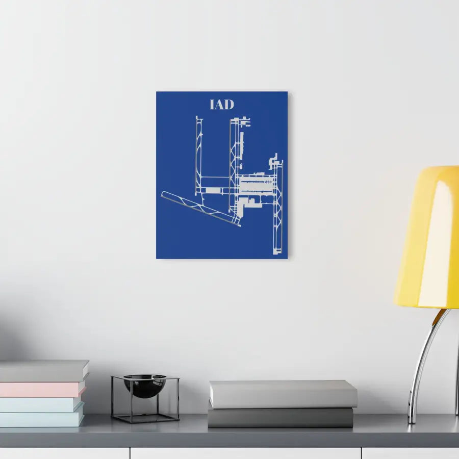 IAD - Washington Dulles International Acrylic Print - Home Decor - Pilot gifts - WWII warbird t-shirt