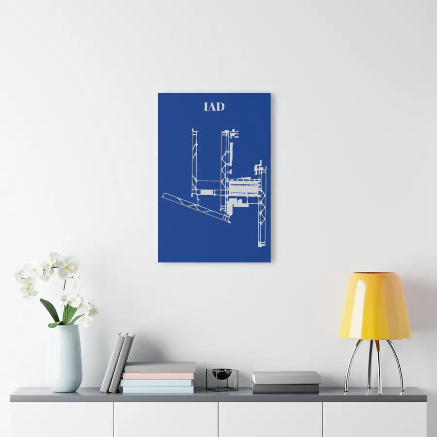 IAD - Washington Dulles International Acrylic Print - Home Decor - Pilot gifts - WWII warbird t-shirt