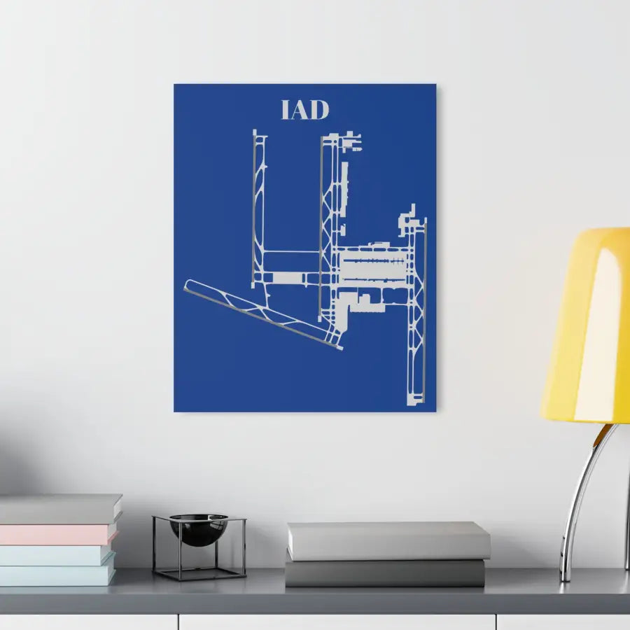 IAD - Washington Dulles International Acrylic Print - Home Decor - Pilot gifts - WWII warbird t-shirt