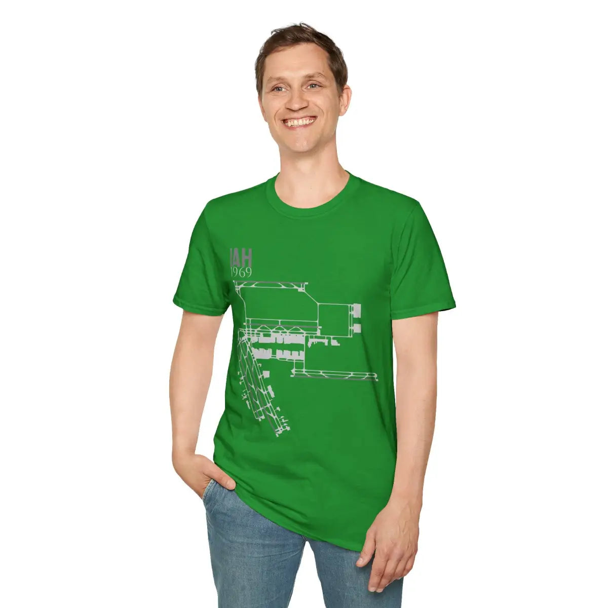 IAH George Bush Intercontinental 1969 - Tee - T-Shirt - Gifts for pilots - Aviation apparel