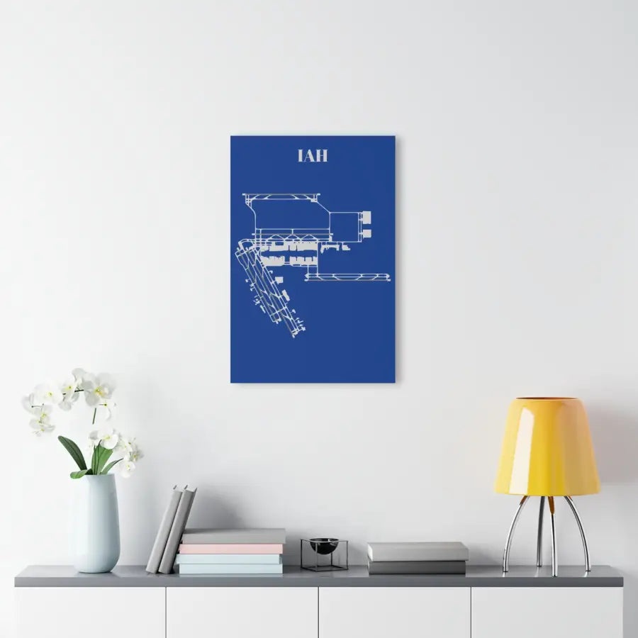 IAH - George Bush Intercontinental Acrylic Print - Home Decor - Pilot gifts - WWII warbird t-shirt