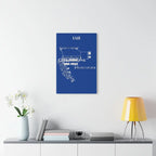 IAH - George Bush Intercontinental Acrylic Print - Home Decor - Pilot gifts - WWII warbird t-shirt