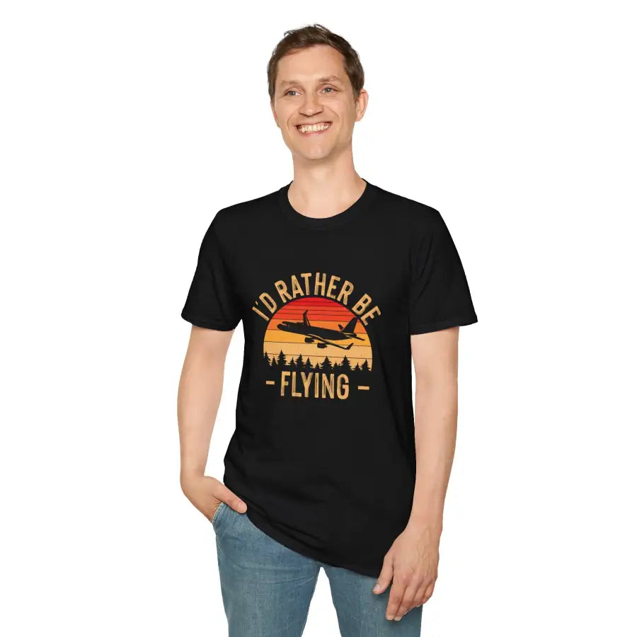 I’d Rather Be Flying - T-Shirt - Pilot gifts - WWII warbird t-shirt