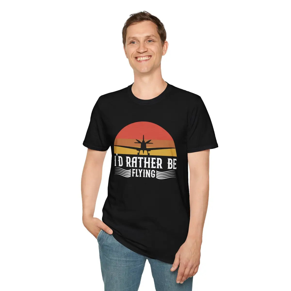 I’d Rather Be Flying T-Shirt - Pilot gifts - WWII warbird t-shirt