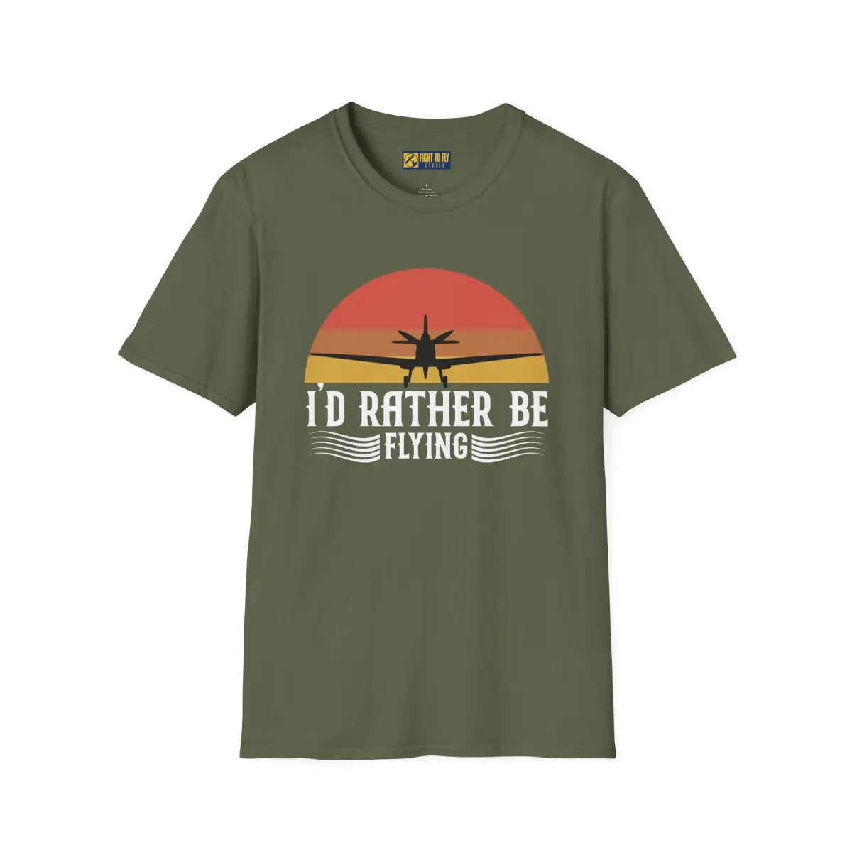 I’d Rather Be Flying T-Shirt - Pilot gifts - WWII warbird t-shirt