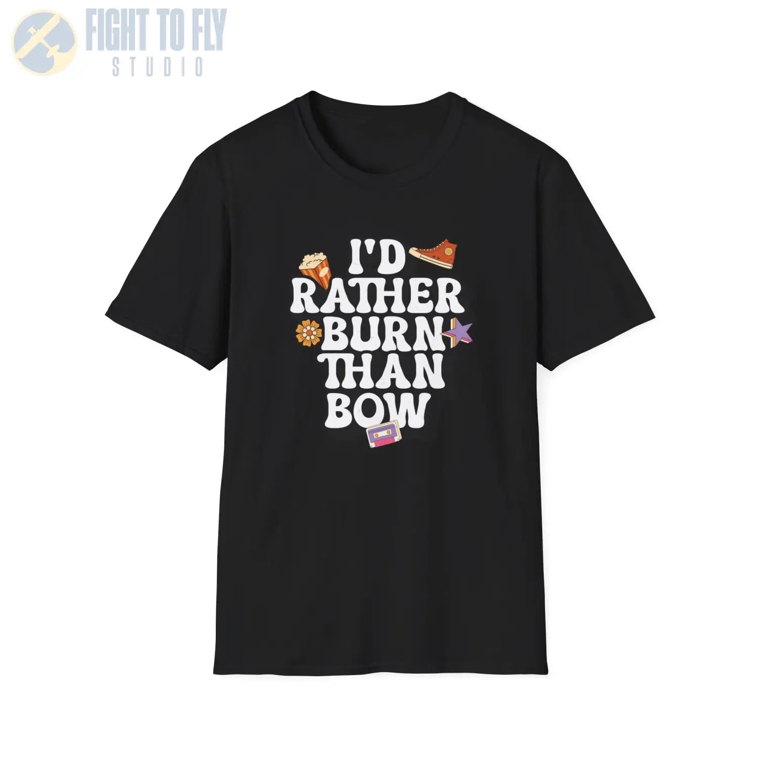I’d Rather Burn Than Bow - T-Shirt - Pilot gifts - WWII warbird t-shirt