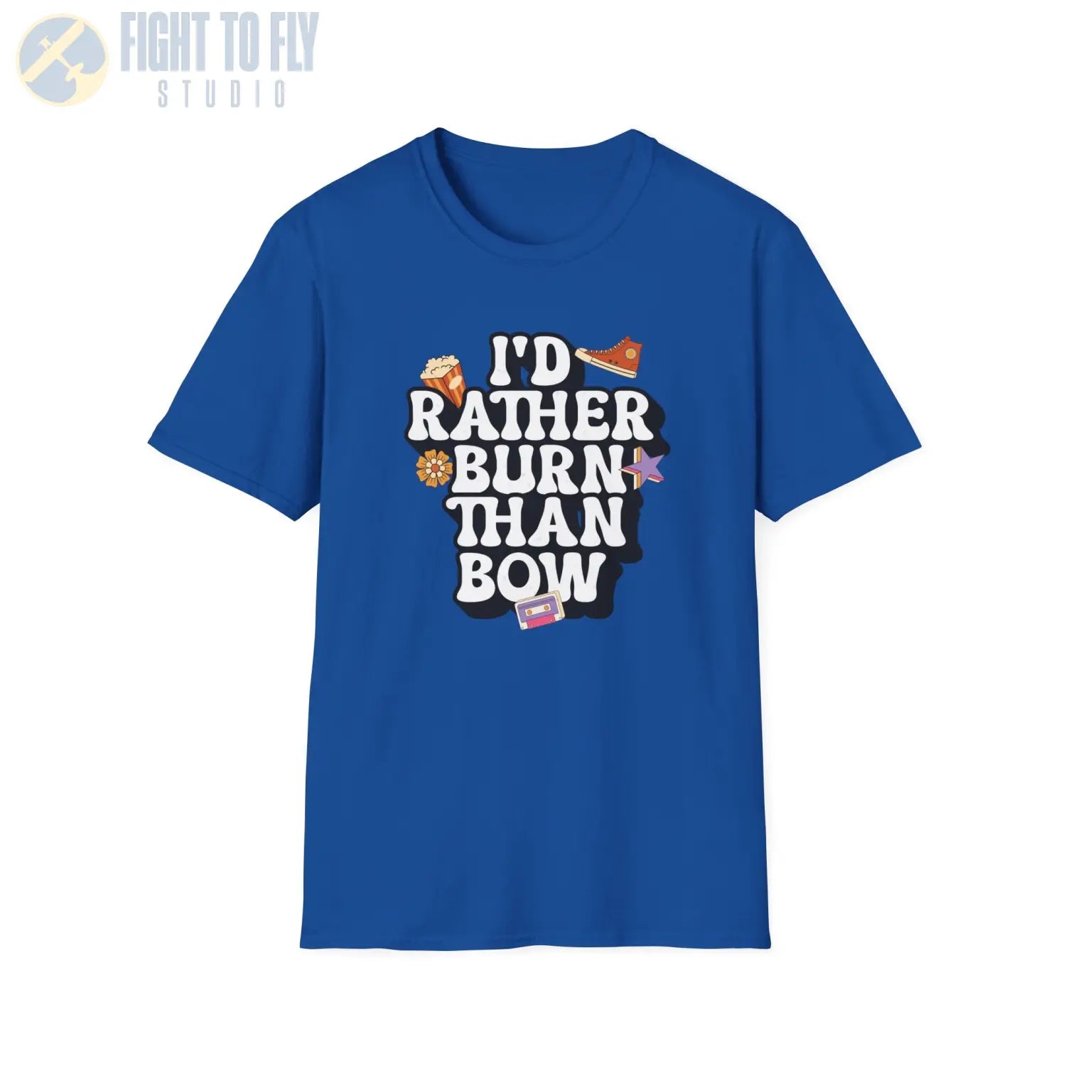 I’d Rather Burn Than Bow - T-Shirt - Pilot gifts - WWII warbird t-shirt