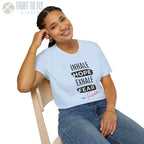 Inhale Hope. Exhale Fear. Fight Fascism. - T-Shirt - Pilot gifts - WWII warbird t-shirt