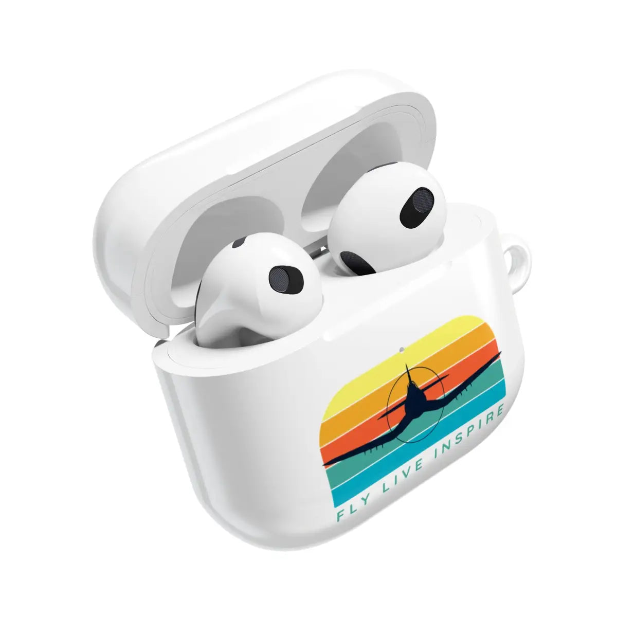 Inspirational AirPod Cases - Fly Live Inspire - Travel & Music Enthusiast Accessory - Accessories - Gifts for pilots