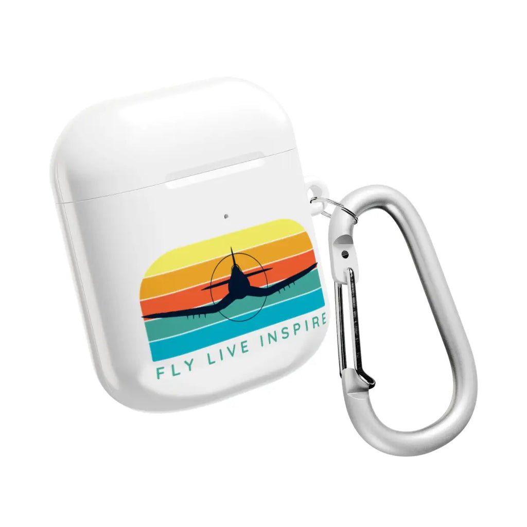 Inspirational AirPod Cases - Fly Live Inspire - Travel & Music Enthusiast Accessory - Accessories - Gifts for pilots