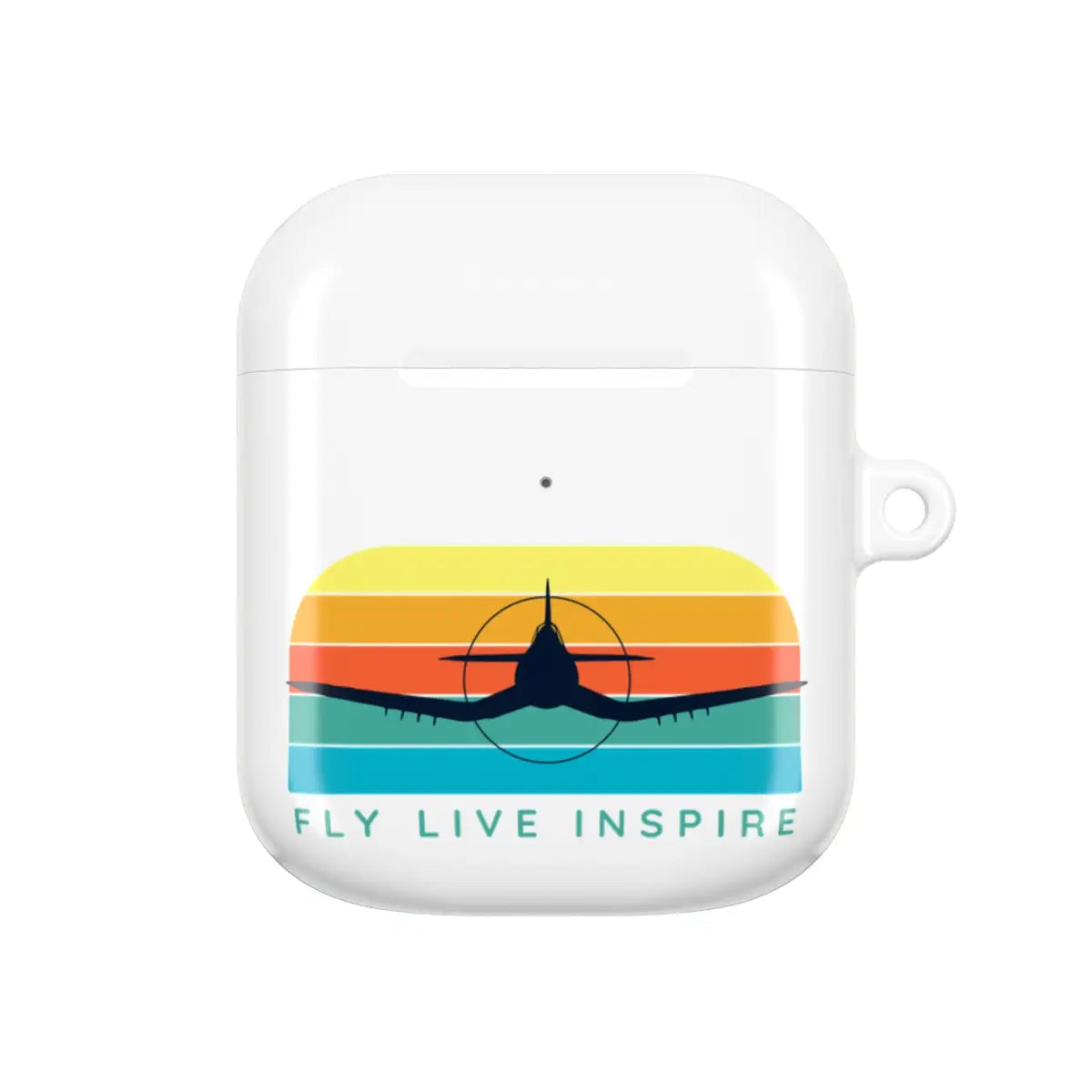Inspirational AirPod Cases - Fly Live Inspire - Travel & Music Enthusiast Accessory - Accessories - Gifts for pilots