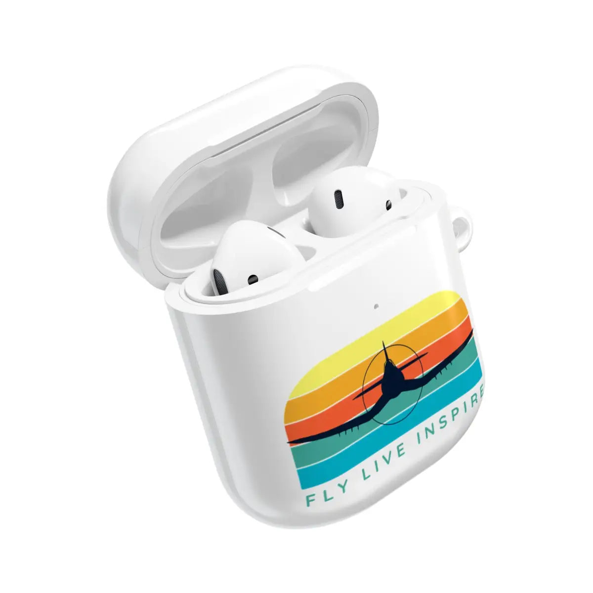 Inspirational AirPod Cases - Fly Live Inspire - Travel & Music Enthusiast Accessory - Accessories - Gifts for pilots