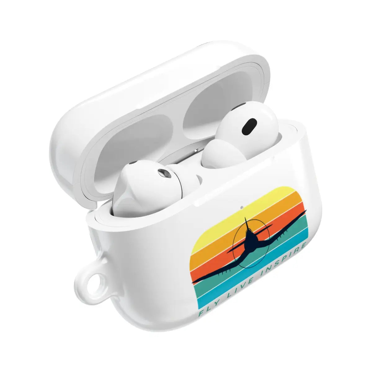 Inspirational AirPod Cases - Fly Live Inspire - Travel & Music Enthusiast Accessory - Accessories - Gifts for pilots