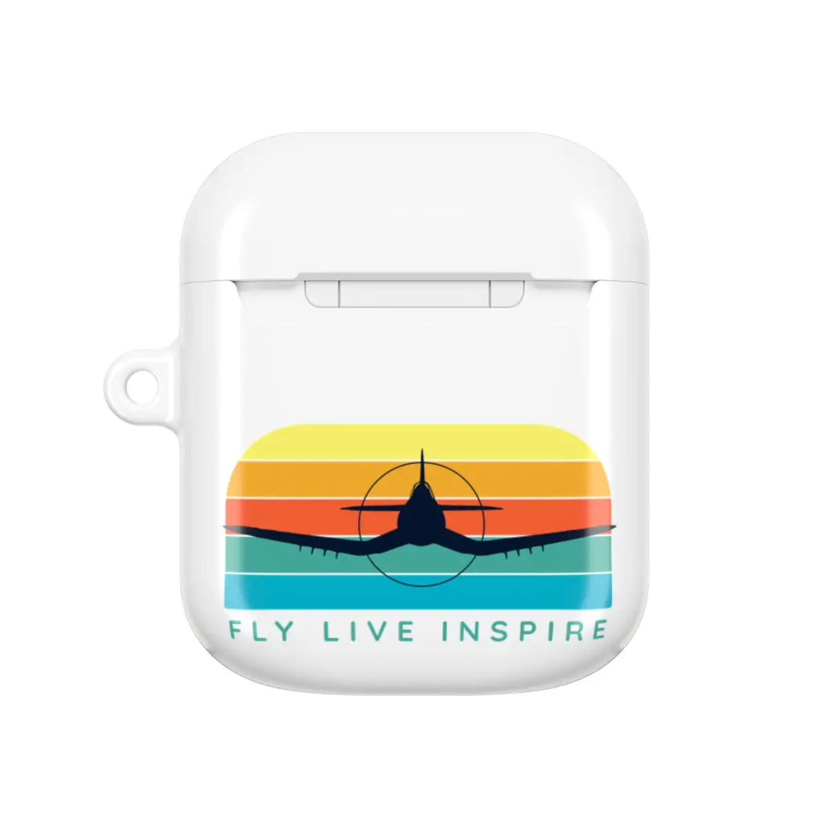 Inspirational AirPod Cases - Fly Live Inspire - Travel & Music Enthusiast Accessory - Accessories - Gifts for pilots