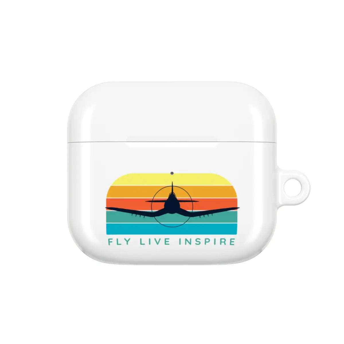 Inspirational AirPod Cases - Fly Live Inspire - Travel & Music Enthusiast Accessory - Accessories - Gifts for pilots