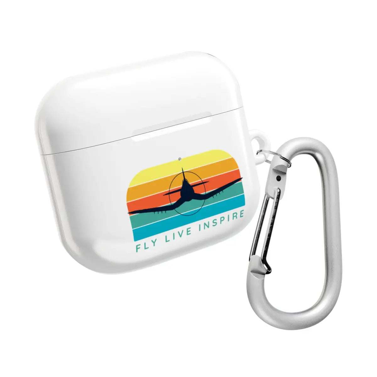Inspirational AirPod Cases - Fly Live Inspire - Travel & Music Enthusiast Accessory - Accessories - Gifts for pilots