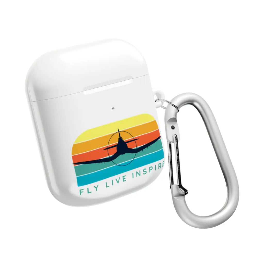Inspirational AirPod Cases - Fly Live Inspire - Travel & Music Enthusiast Accessory - Accessories - Gifts for pilots