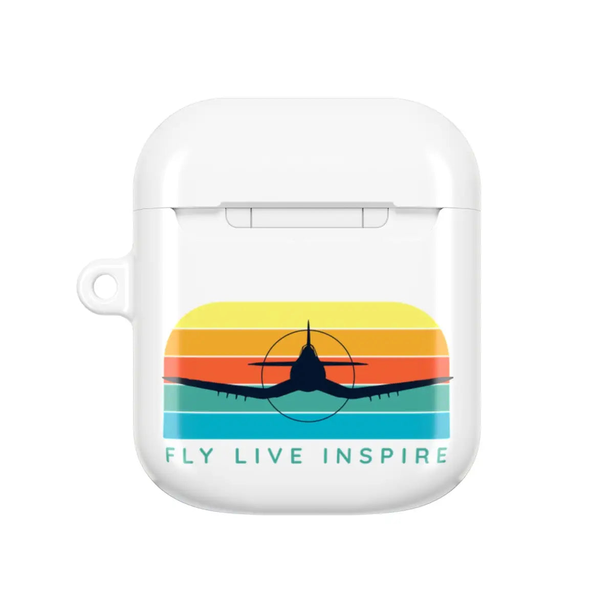 Inspirational AirPod Cases - Fly Live Inspire - Travel & Music Enthusiast Accessory - Accessories - Gifts for pilots