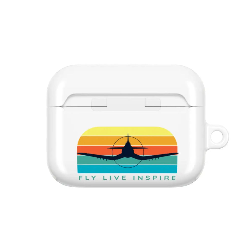 Inspirational AirPod Cases - Fly Live Inspire - Travel & Music Enthusiast Accessory - Accessories - Gifts for pilots