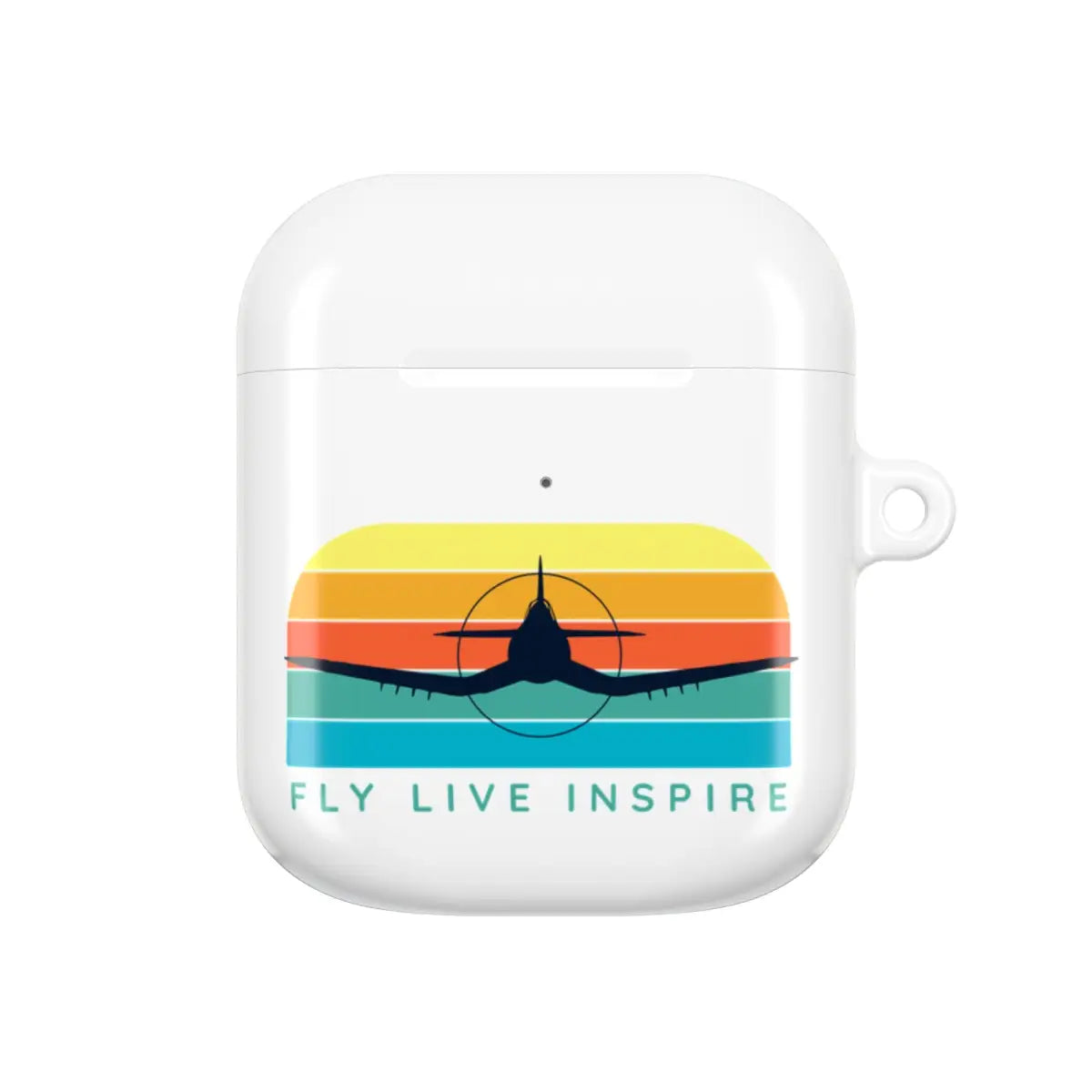 Inspirational AirPod Cases - Fly Live Inspire - Travel & Music Enthusiast Accessory - Accessories - Gifts for pilots