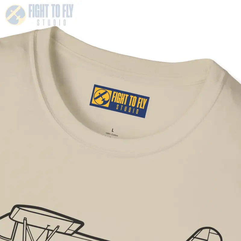 J-3 (No Cowl) T-Shirt – Bare-Bones Piper Cub Bush Plane Tee - Pilot gifts - WWII warbird t-shirt