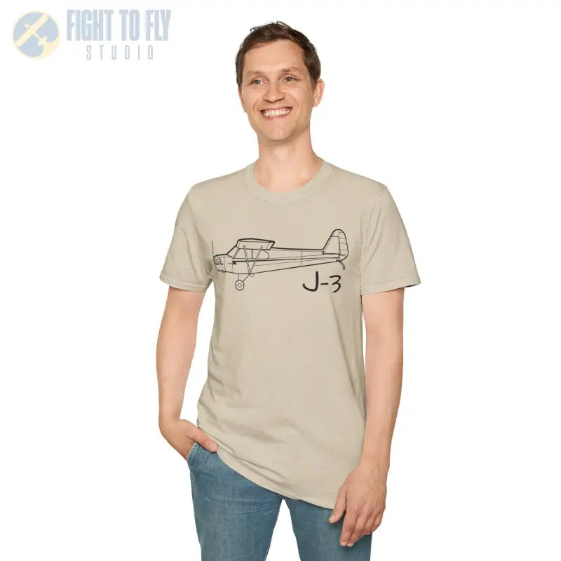 J-3 Cub T-Shirt - Pilot gifts - WWII warbird t-shirt