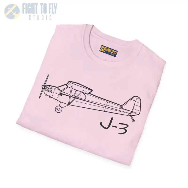 J-3 T-Shirt – Piper Cub Classic Taildragger Tee - Pilot gifts - WWII warbird t-shirt