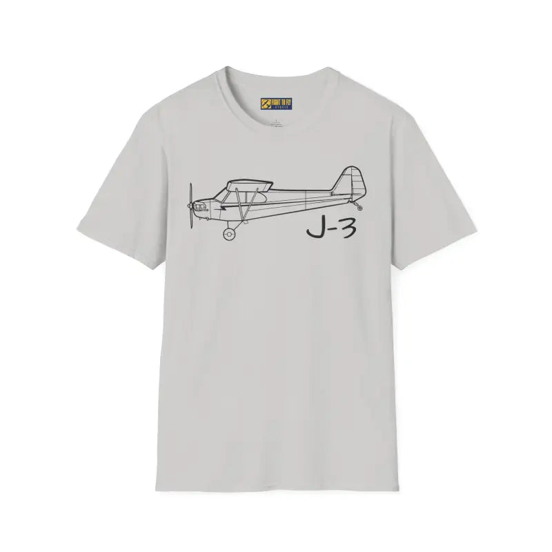J-3 T-Shirt – Piper Cub Classic Taildragger Tee - Pilot gifts - WWII warbird t-shirt