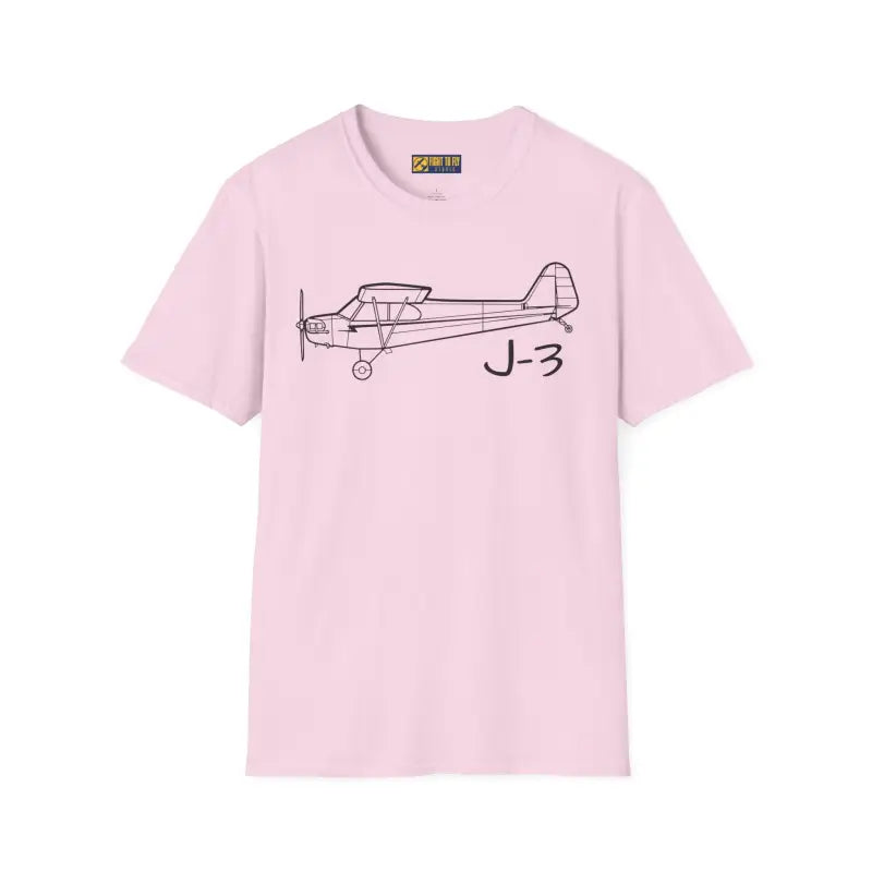 J-3 T-Shirt – Piper Cub Classic Taildragger Tee - Pilot gifts - WWII warbird t-shirt