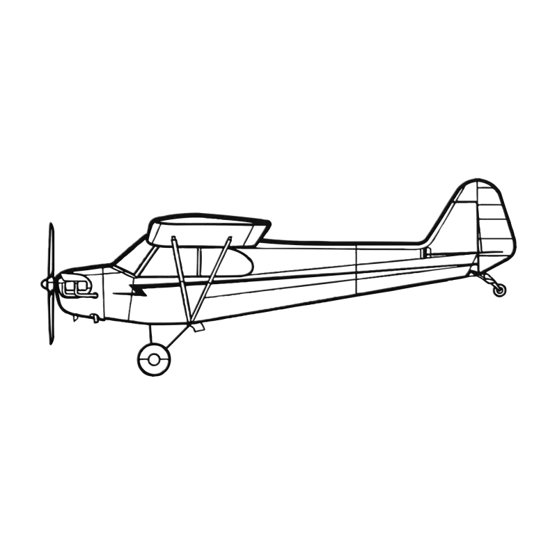 J3 Cub Die Cut Metal Wall Art - Sign - Pilot gifts - WWII warbird t-shirt