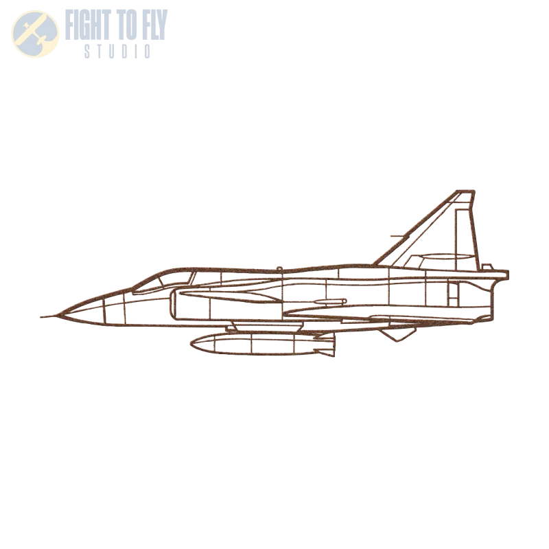 JA37C Die Cut Metal Wall Art - Sign - Pilot gifts - WWII warbird t-shirt