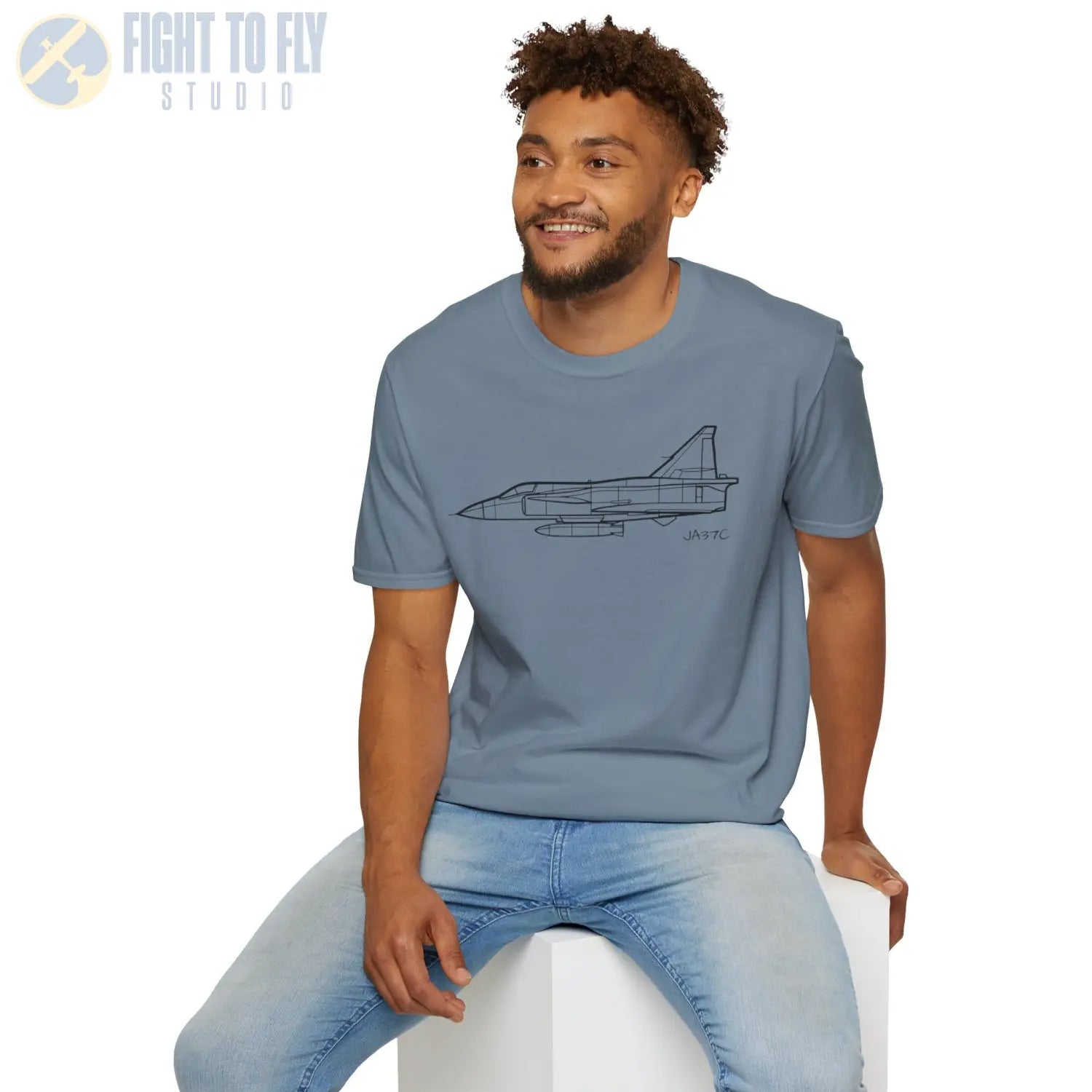 JA37C Viggen T Shirt Pilot gifts WWII warbird t shirt