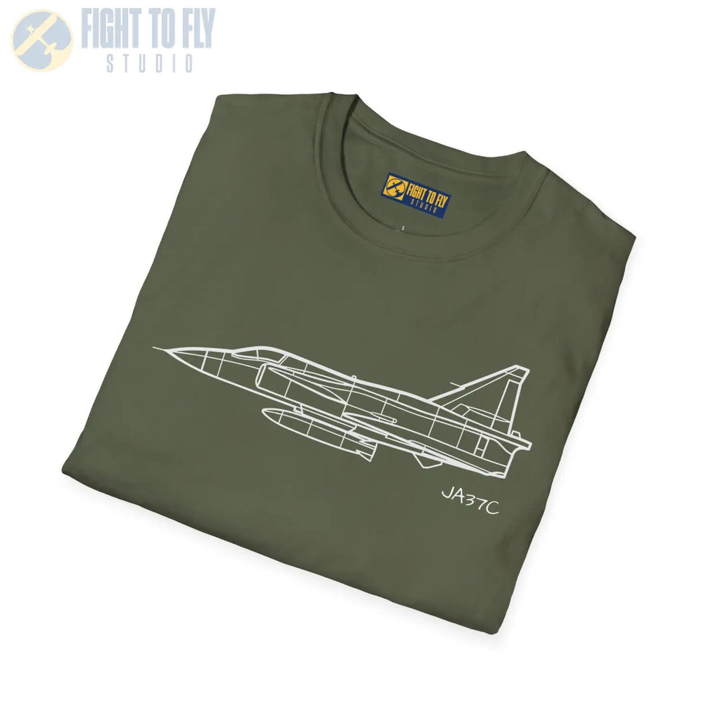 JA37C Viggen T-Shirt - Pilot gifts - WWII warbird t-shirt